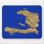 Haiti Map Mousepad