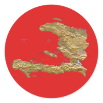 Haiti Map Sticker by FlagAndMap Haiti Map Sticker
