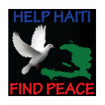 Haiti Peace Ladies Dark t-shirts