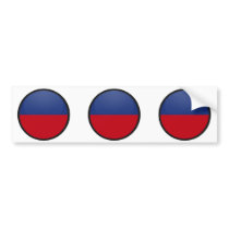 Haiti quality Flag Circle Bumper Stickers