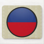Haiti quality Flag Circle mousepads