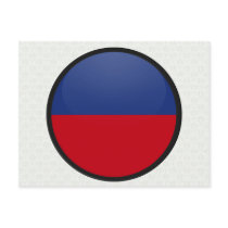 Haiti quality Flag Circle Post Cards