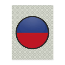 Haiti quality Flag Circle Postcard