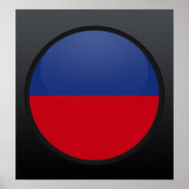 Haiti quality Flag Circle Print