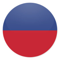 Haiti quality Flag Circle Round Stickers