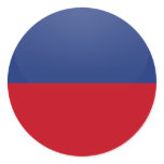 Haiti quality Flag Circle stickers