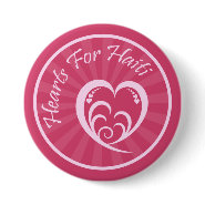 Haiti Relief Valentine Buttons button