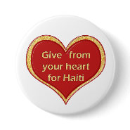 Haiti Relief Valentine Buttons button
