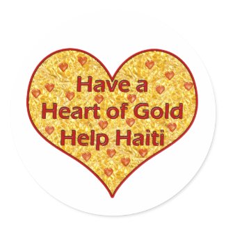 Haiti Relief Valentine Stickers sticker
