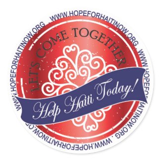 Haiti Relief Valentine Stickers sticker