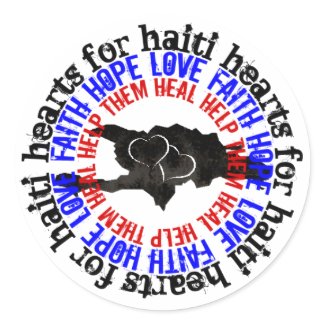Haiti Relief Valentine Stickers sticker