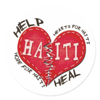 Haiti Relief Valentine Stickers sticker