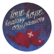 Haiti Relief Valentine Stickers sticker