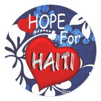 Haiti Relief Valentine Stickers sticker