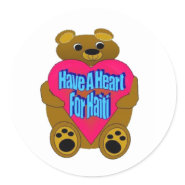 Haiti Relief Valentine Stickers sticker