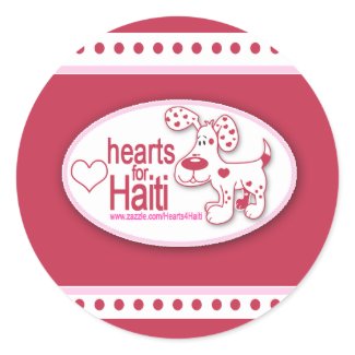 Haiti Relief Valentine Stickers sticker