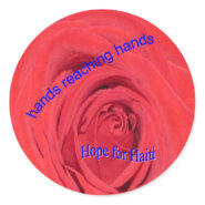 Haiti Relief Valentine Stickers sticker