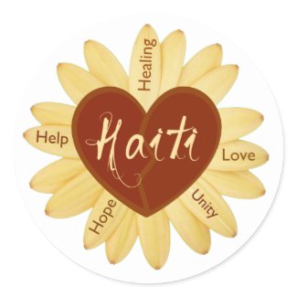 Haiti Relief Valentine Stickers sticker