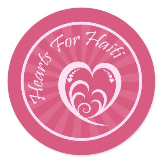 Haiti Relief Valentine Stickers sticker