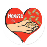 Haiti Relief Valentine Stickers sticker