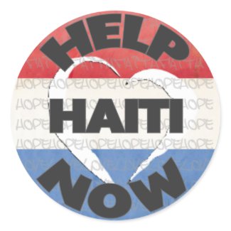 Haiti Relief Valentine Stickers sticker