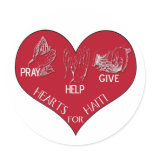 Haiti Relief Valentine Stickers
