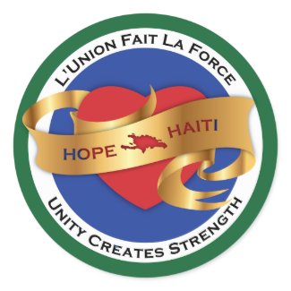 Haiti Relief Valentine Stickers sticker