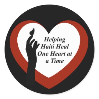 Haiti Relief Valentine Stickers sticker
