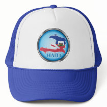 Haiti Round Button.ai Trucker Hats