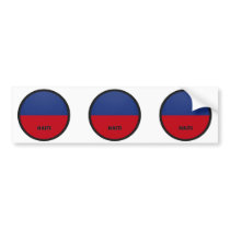 Haiti Roundel quality Flag Bumper Stickers