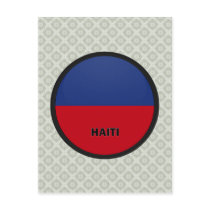 Haiti Roundel quality Flag Postcard