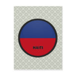 Haiti Roundel quality Flag Postcard