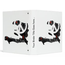 Haiti Trendy Peace Sign with Haitian map Binder