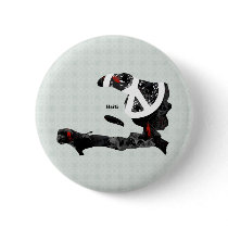 Haiti Trendy Peace Sign with Haitian map Pins