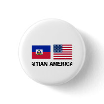 Haitian American buttons by flagshirt Haitian American buttons