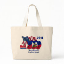 Haitian & American Waving Flags for Haiti Bag