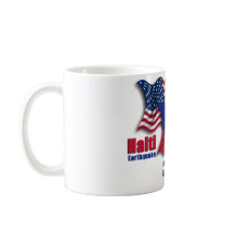 Haitian & American Waving Flags for Haiti Mugs