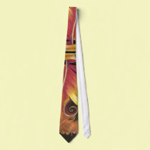 Haitian Art - Fire I ties