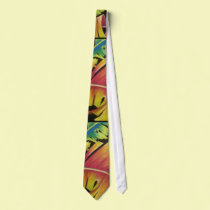 Haitian Art - Fire II ties