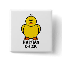 Haitian Chick buttons by chicktshirts8 Haitian Chick buttons
