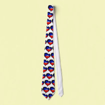 Haitian Flag Day Heart ties