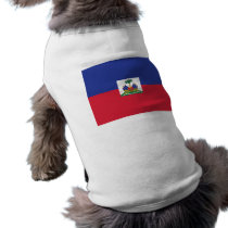 Haitian Flag Dog Shirt