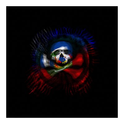 Haitian Pirate Flag Print by haitianart