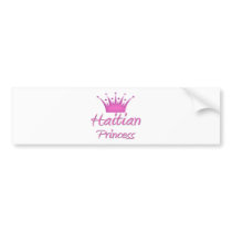Haitian Princess bumper stickers by flagshirt Haitian Princess bumper stickers