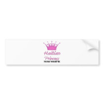Haitian Princess bumper stickers by flagshirt Haitian Princess bumper stickers