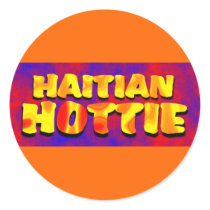 haitianhottie002 round sticker