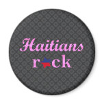 Haitians Rock - Cute Pink magnets