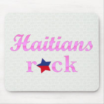 Haitians Rock - Cute Pink Mousepad