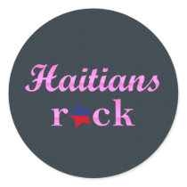 Haitians Rock - Cute Pink Sticker
