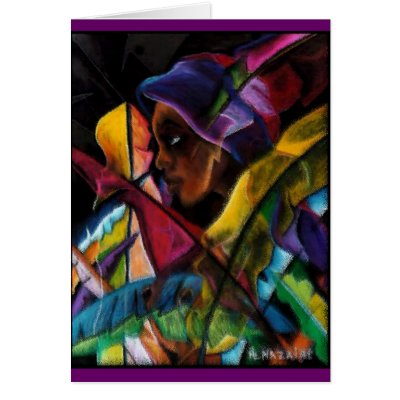 Haitienne en Vitraux Cards by nazaire2